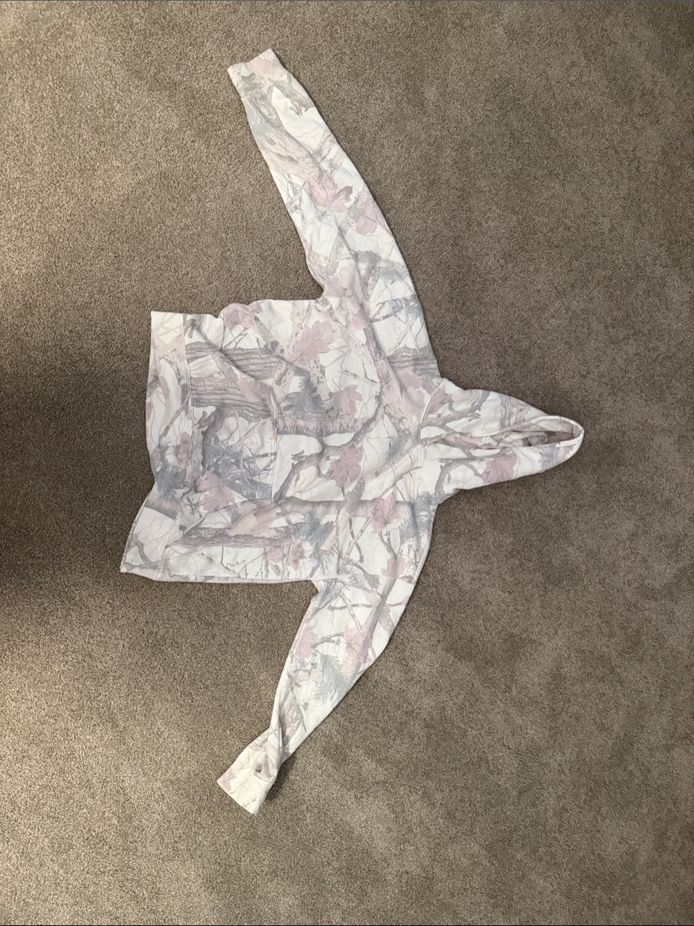 Hollister Pink & White Camo Hoodie